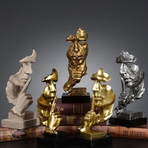 Living room partition ornaments silence is a golden wine cabinet decoration creative home office decoration American crafts