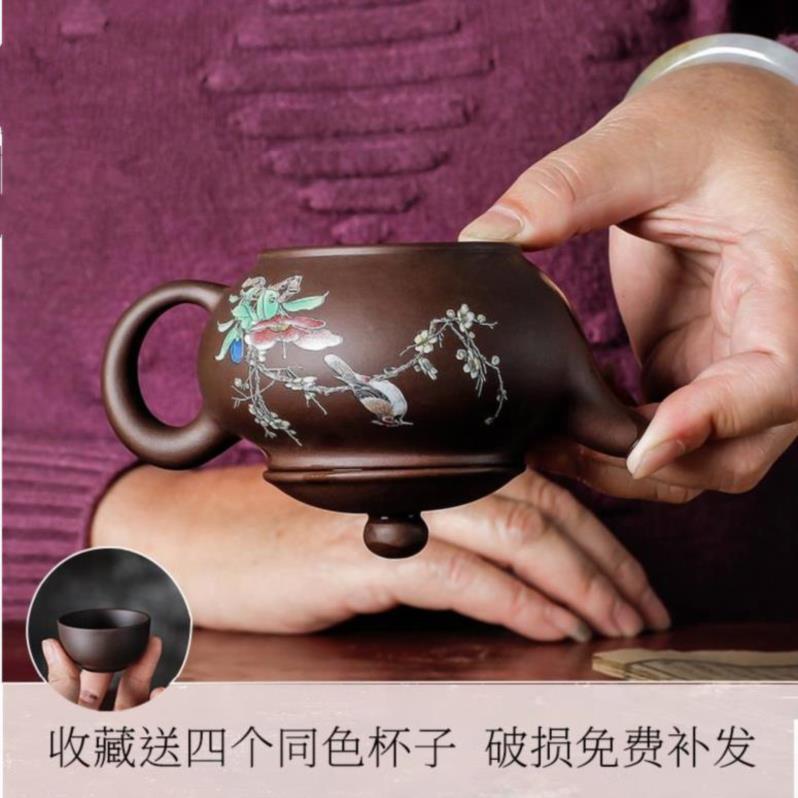 Brown are it a single eq single teapot tea kettle cup cup suit small tea set practical combination process