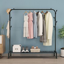 Drying rack floor-to-ceiling household bedroom small cool hanging hanger simple balcony indoor folding storage drying bar