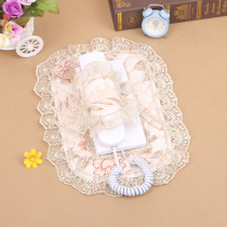 Doorbell phone set visual wall shielding decorative box intercom European fabric lace meter box dustproof cover