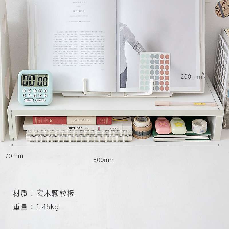 The Shelf on the desk can put a laptop display the desktop office dormitory receive who base