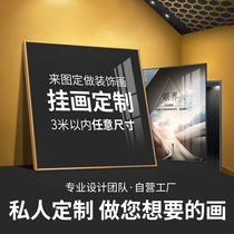 Customized decorative paintings to customize hotel tooling restaurant custom hanging painting porch large painting wedding photos frameless painting