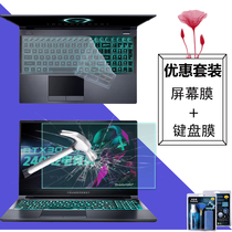 Thunder God 911P1 Notebook keyboard protective film ST Assassination Star Dust Shield 911ME Black Samurai Press Cover Wild King Computer Screen Patch Master2 Generation Radiated Blue Light Steel Chemical Pack PRO Titanium