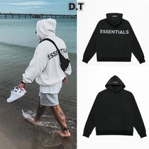 Autumn and winter tides in Europe and America FOG reflective couples Cavet clothing autumn winter pure color minimalist letters Lianhood man