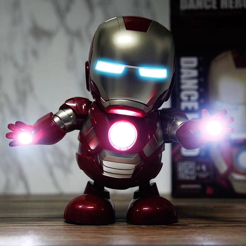 Electric singing and dancing Iron Man Robot Toys children boys 0 1 year old 2 girls baby 3 boys-Taobao