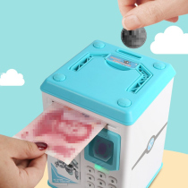 Childrens piggy bank only cant get in and out of piggy bank password box fingerprint net red is not desirable boys and girls are creative and unique