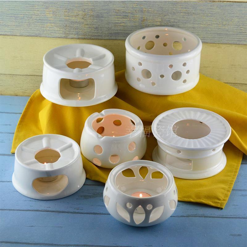 Hotel porcelain based warm tea stove heating furnace heat resistant base warm food Ming furnace insulation scented tea based base