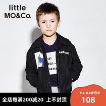littlemoco Autumn childrens casual jacket offset printing small dinosaur beam mouth long-sleeved mens and womens childrens jacket Ole