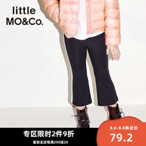 littlemoco spring and autumn childrens clothing girls pants tide elastic waist side color sports pants trousers Ole