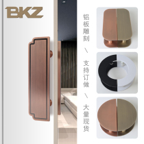 Modern simple glass door handle antique copper box sliding door armrest shop cross glass door handle spot
