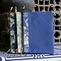 China Wind Retro File Bag A4 Hand File Bag Zipped Canvas Retro Style South Korea Xiaoqing New Capital Bags Creative Students Exam Paper Containing Ancient Wind Fairy Crane A5 File Bag