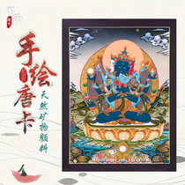 Chuanlong Nepal pure hand-painted dense King Kong Buddha statue decoration painting Tibetan life hall porch auspicious mural