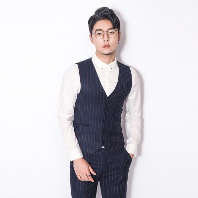 Kawasawa Thin-style striped suit waistcoat for men Inlen fashion waistcoat Fashion Waistcoat Youth West Suit Vest