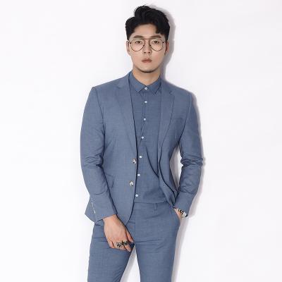 Kawasawa thin net version blue suit jacket 2019 Summer new body light business career Western-style mens singles West