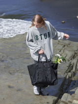 EviStub 21FW heavy lbs 521G autumn and winter towels embroidered round collar days Loose Welterweight men and women Cityboy