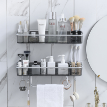 Bathroom shelf Bathroom toilet storage Wall-mounted non-perforated bathroom wall supplies Triangle sink
