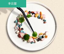 Western food chef cooking kitchen pointed mouth small row plate tweezers pointed molecular cooking tools mood