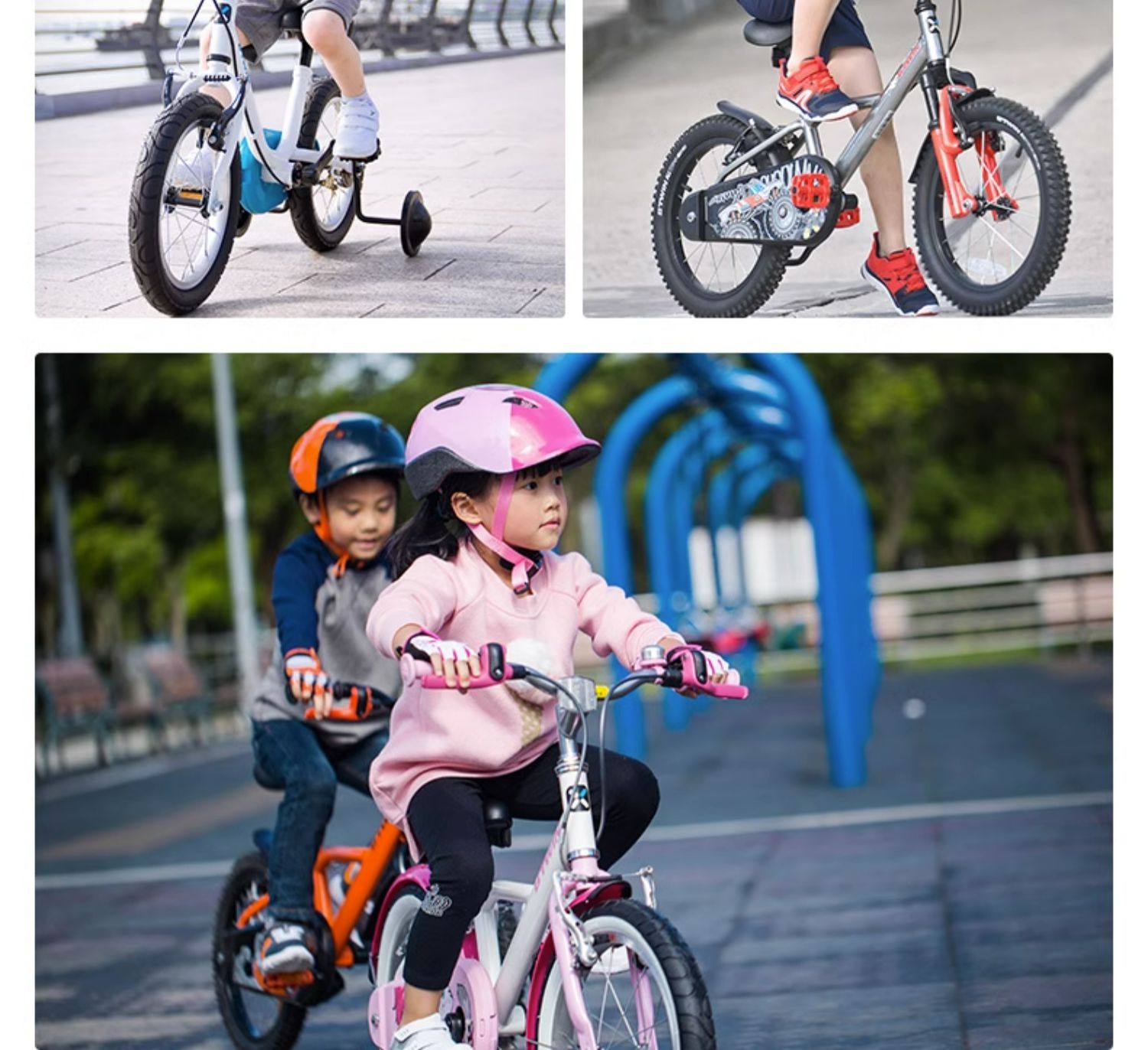 迪卡侬儿童自行车男孩女孩中大童14寸16寸3-6岁小孩自行车童车a-优惠