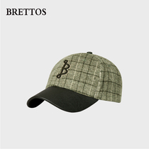 BRETTOS hat letter embroidery baseball cap children tide fashion Joker autumn winter warm wool cap man