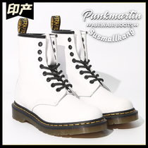 Martin boots Dr High Gang Classic 1460 Len Wind White Soft Leather 8 Holes Men And Women Short Boots Martens Locomotive Single Boots