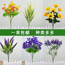 The plastic flowers Baishan Qingming Festival Tomb Sweeping Day Fake Flowers Big Emulation Chrysanthemum Flowers Bouquet Accessories for Tomb Sweeping Day
