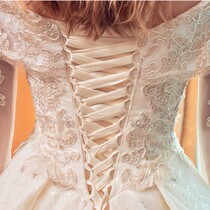Wedding Dress Back Strap Rope Strap Strap Strap Strap Wedding Dress Accessories Bleached Color Wedding Dress Strap Rope Pure White