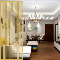 Art glass screen partition modern simple living room basalt wall decoration finished sand transmittance temperature process