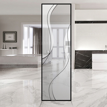 Modern simple living room glass screen partition wall decoration light luxury simple entrance small bedroom room