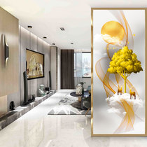 Art glass wall custom grinding light screen partition modern simple inbound customer bathroom abstraction