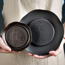 Purple Sand Pot Mat Large Dry Foam Pot Bearing Pot toutive tea with small tea tray Tea Dish Accessories Tea Cup Teapot Base