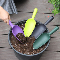 Momo thickened plastic soil shovel succulent soil spoon Balcony vegetable digging shovel Gardening flower ripping tool