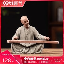 Creative Zen little monk tea pet boutique purple sand can raise Zen small monk tea ceremony decorations tea table small ornaments