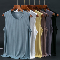 Vest men summer thin sports fitness vest spring and autumn base undershirt waistcoat shoulder quick-drying sleeveless T-shirt men tide