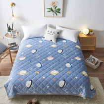 Coral velvet winter thick velvet sheets man cotton blanket single piece crystal plush flannel bed cover double-sided warm