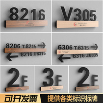 Acrylic floor room Number of signs Hotel Guesthouse Mall floor Index plate Number of floor signs High-end 3D Solid Digital Creative Room Digital Card Elevator Logo Customised