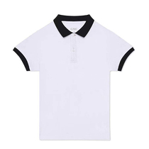 GMC silk and soft cotton POLO shirt childrens clothing 2021 summer new lapel short-sleeved T-shirt school uniform trend childlike top