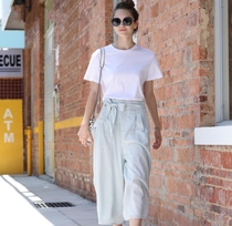 GMC classic casual T-shirt men and women with the same paragraph pure cotton spring and summer simple solid color casual short-sleeved couple outfit