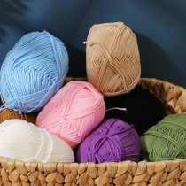 Hand accessories baby 4 shares of comb cotton milk dolls coarse coarse sweater shoes diy hook knit woven material bag