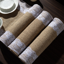 Summer tea table cloth waterproof and oil and luxury cotton fabric tablemat free lace lace decoration