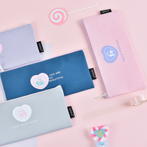 (4 clothes) Japanese cherry blossom file bag B6 zipped bag student with pen bag stationery collection bag subs small number pen bag Oxford cloth Canvas Bill Cashier Bag Girl Cute Labian Bag Mini