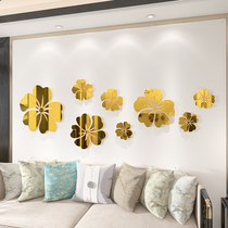 Flower Vine simple background wall stickers living room sofa girl dormitory Net red clothing store decoration mirror layout wall paintings