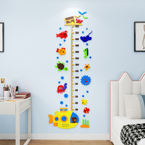 Childrens height wall stickers acrylic three-dimensional photo wall living room home wall decoration grow big tree height stickers