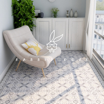 Nordic retro tiles balcony bed and breakfast background wall tiles Bedroom living room bathroom simple non-slip floor tiles 200*200