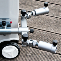 Air hook Wudao new ultra-light aviation aluminum universal adjustment double frame rod fishing box double seat fishing chair thickened battery bracket