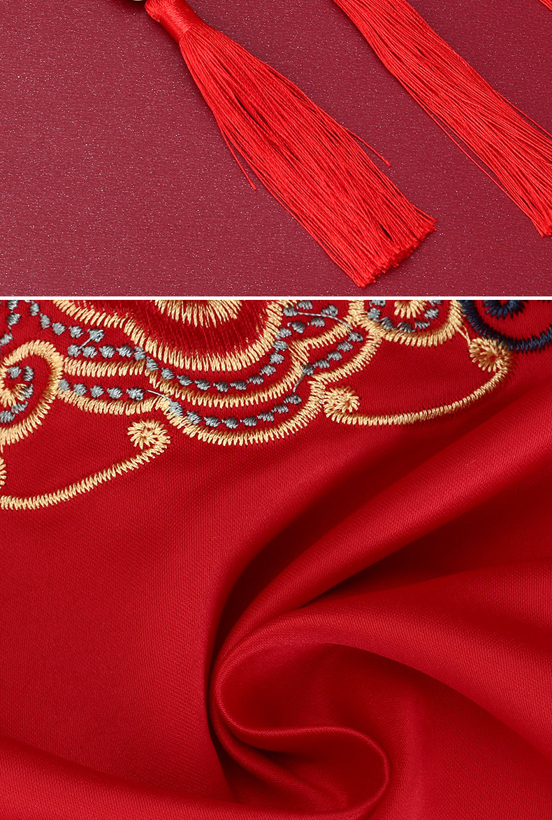 结婚包袱皮女方娘家嫁妆红布新娘陪嫁套装喜盆包裹布婚庆用品大全