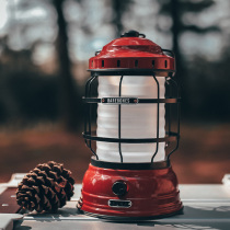 Outdoor camping portable light Light luxury retro rechargeable LED portable outing camp tent light atmosphere horse light