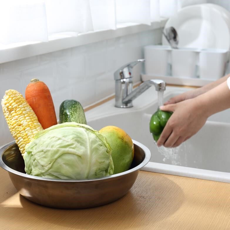 煮面不锈钢菜盆家用铝盆盛汤盆烧热热水深盆加厚盆