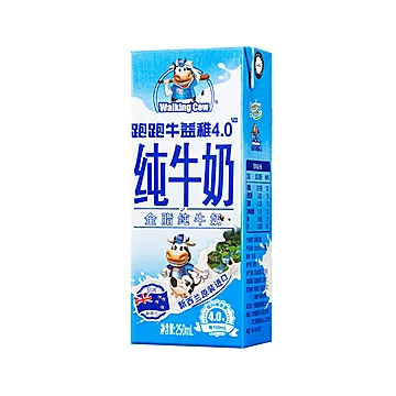 纽麦福跑跑牛高钙纯牛奶250ml*24盒[5元优惠券]-寻折猪