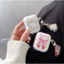 Day Department airpods1 2 generation protective sleeves apply Apple pro3 generation headphone shell female transparent soft cute meleti