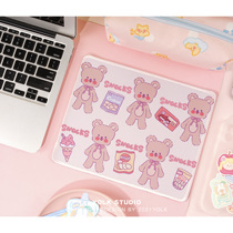 Egg yolk with nutrition Original snacks small Bear Mouse mat Small number computer games Office sleeping room Desktop anti-slip